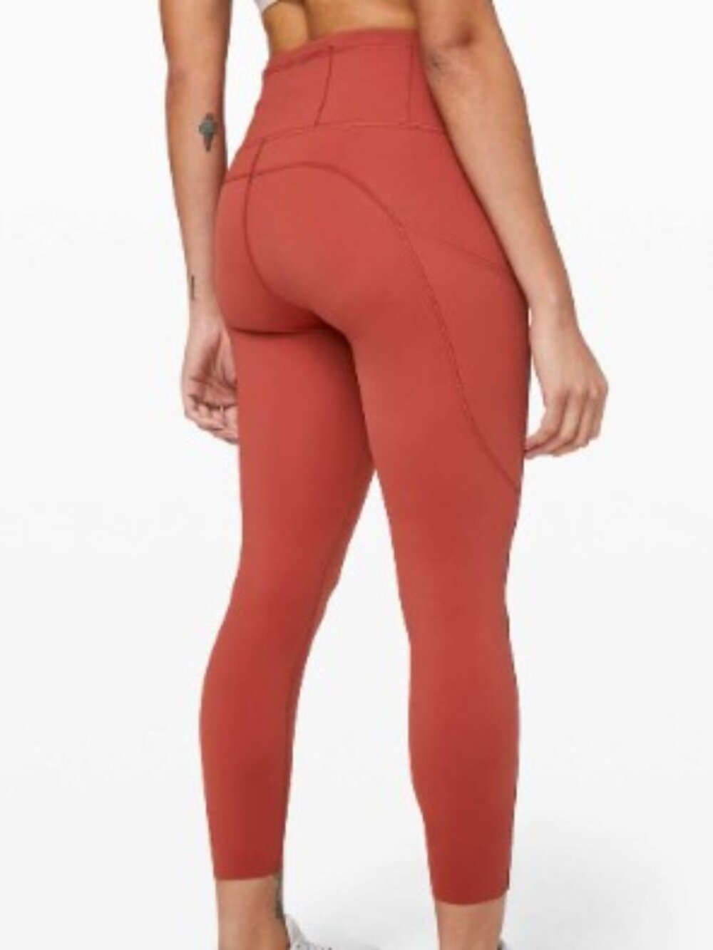 Lululemon Fast and Free Tight II 25" *Non-Reflective Nulux Cayenne 8 - Picture 2 of 5